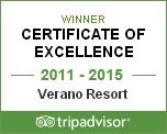 Trip Advisor Certificate of Excellence